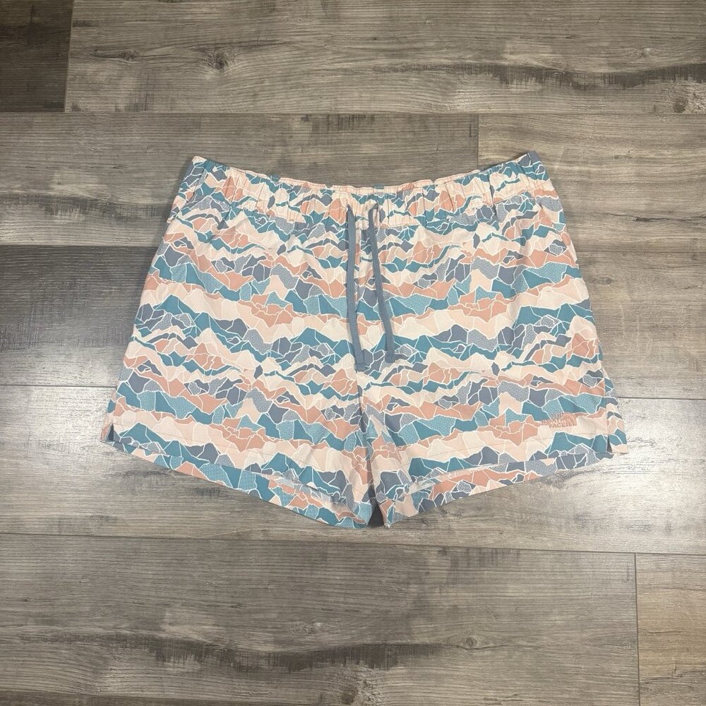 THE NORTH FACE Womens Sz XXL Plus Size Printed Class V Mini Shorts Mountain Camo